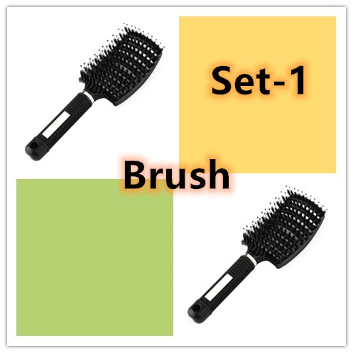 Hairbrush Anti Kit Brushy Women Detangler Hair Brush Bristle Nylon Scalp Massage Teaser Hair Brush Comb Hairbrush Anti Kit Brushy Women Detangler Hair Brush Bristle Nylon Scalp Massage Teaser Hair Brush Comb
